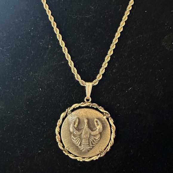 Anson Pewter Vintage “Cancer” Necklace - Picture 1 of 5